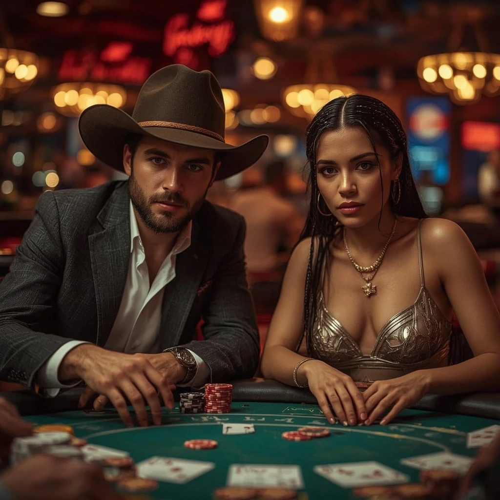 foto di due giocatori di poker B7 CASINO