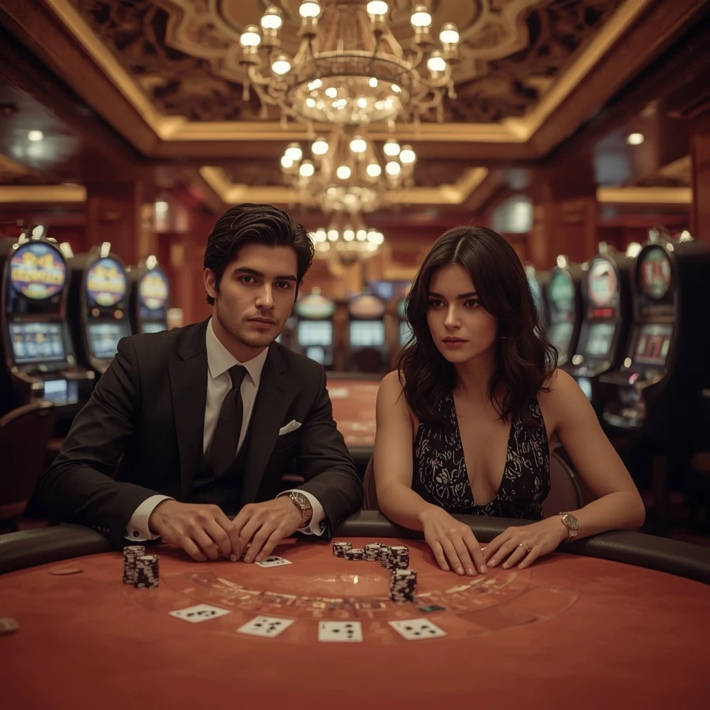 Due giocatori di poker al B7 Casino